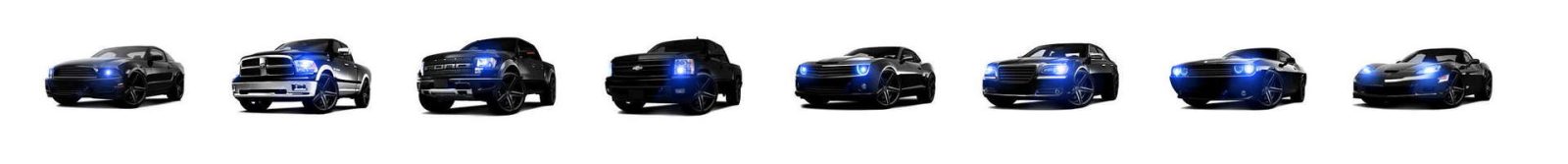 Halo Headlights for Cars, Truck, SUVs