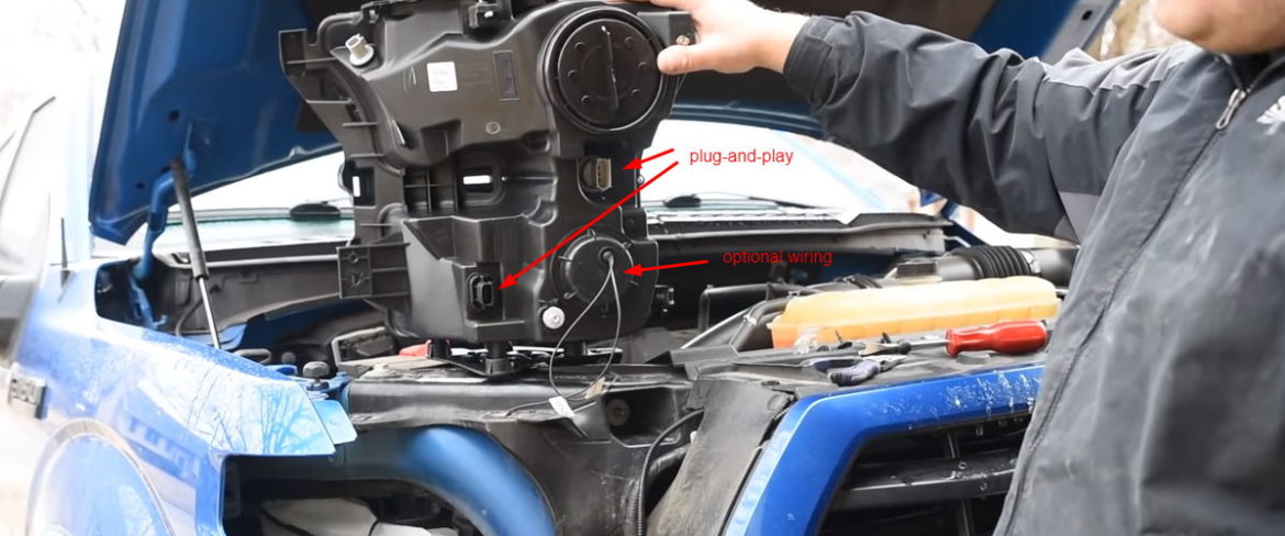 How to Install Projector Headlights with a Switchback DRL U-bar by Anzo