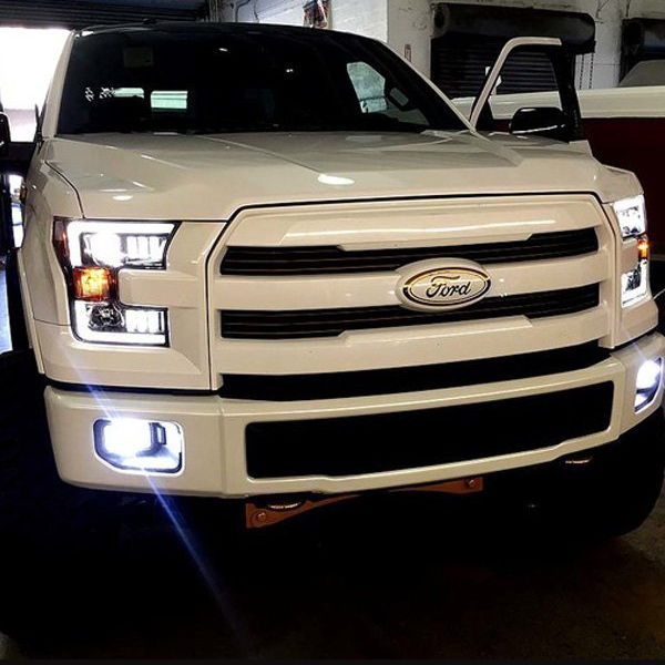Ford F-150 with Mustang-style headlights