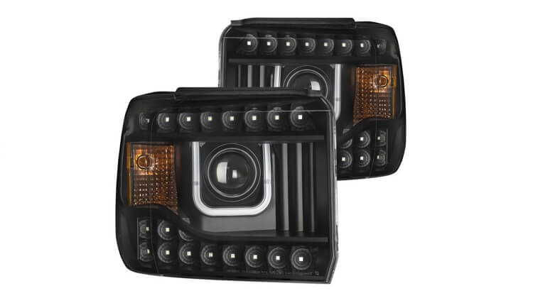 Black LED Headlights for 2019 GMC Sierra 1500