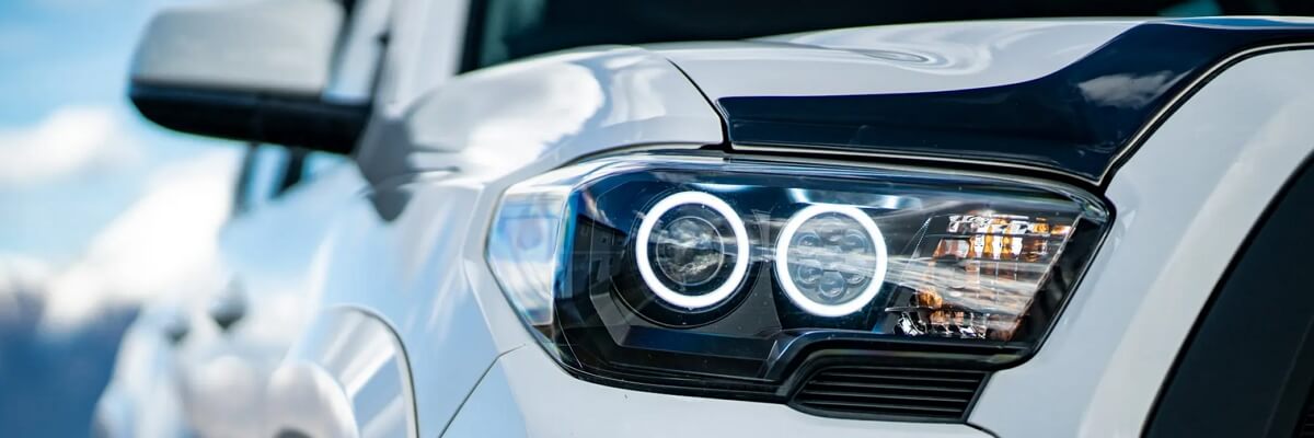 Toyota Tacoma with Aftermarket LED Headlights