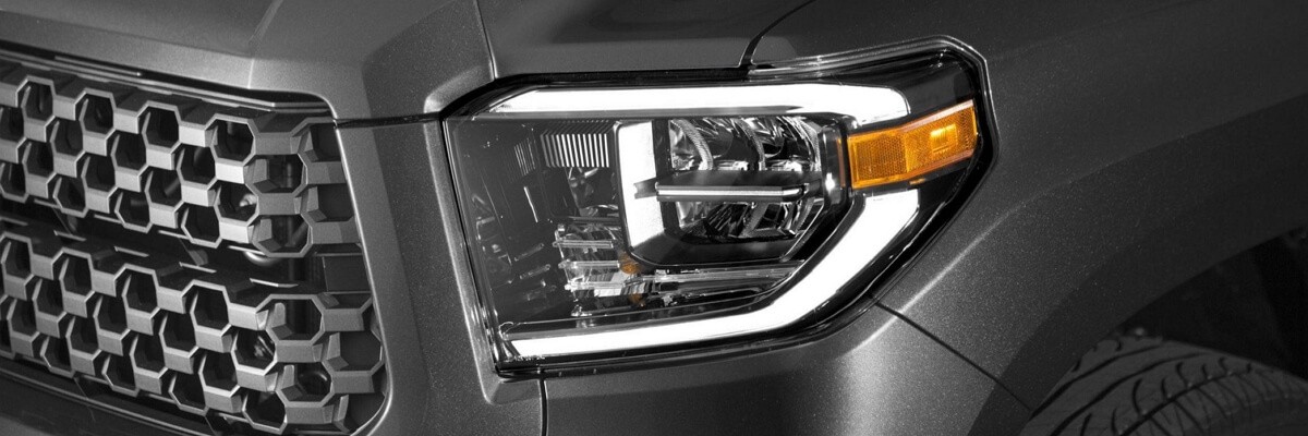 Toyota Tundra with Black Aftermarket Headlights