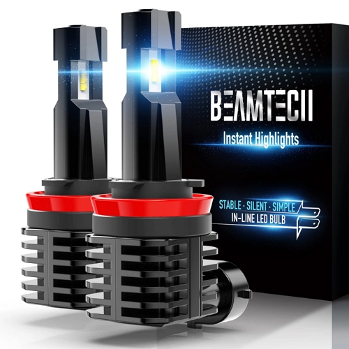 Beamtech bright H11 LED headlight bulbs