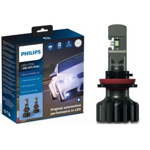 Philips H7 Ultinon Pro9000 High-Performance Bulbs