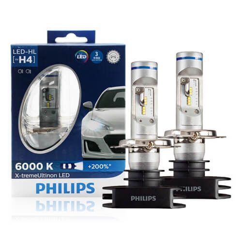 Philips X-tremeUltinon H4 Headlight Bulb package - set of 2